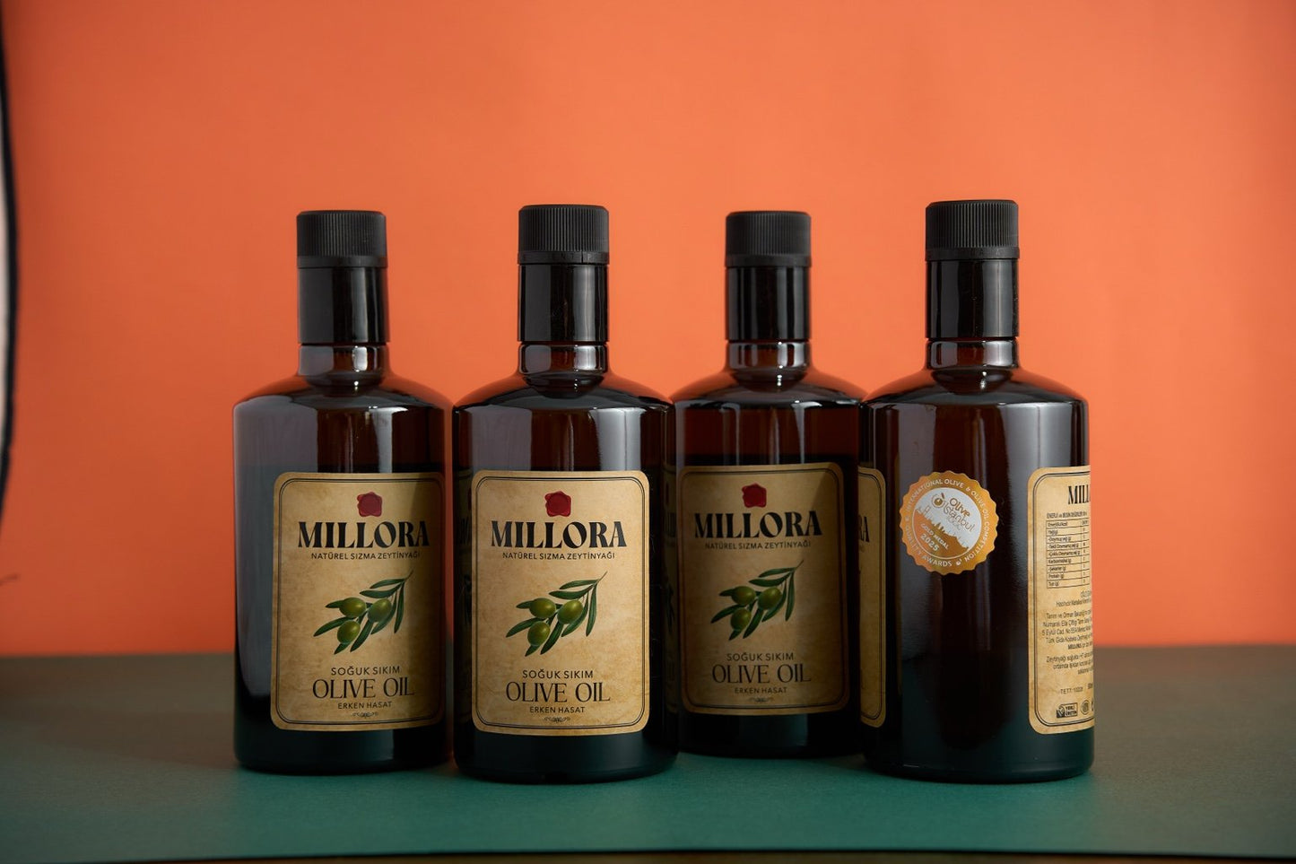 Millora Natürel Sızma Zeytinyağı – 4’lü Set (500 ml)