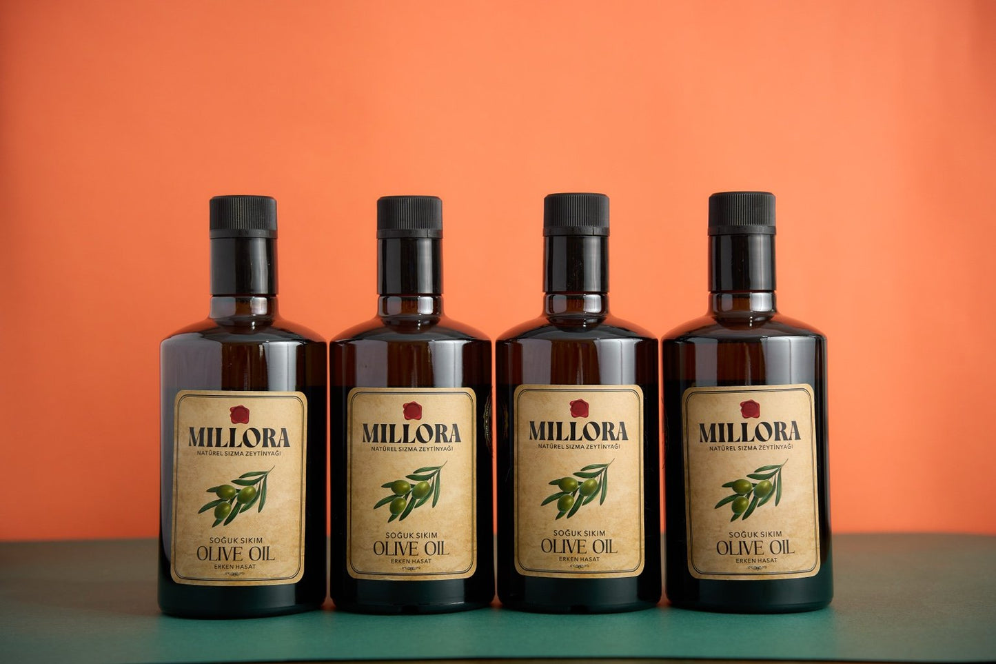 Millora Natürel Sızma Zeytinyağı – 4’lü Set (500 ml)